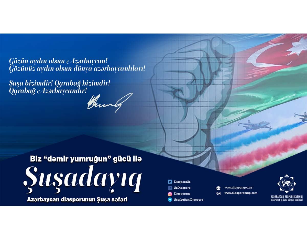 Azərbaycanda olan diaspor nümayəndələri Şuşaya yola düşüb
