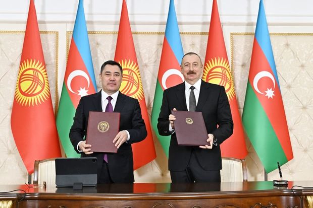 Azərbaycan-Qırğızıstan sənədləri imzalanıb -