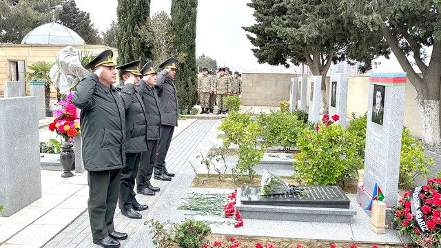 Milli Qəhrəman Mübariz İbrahimovun məzarı ziyarət edildi