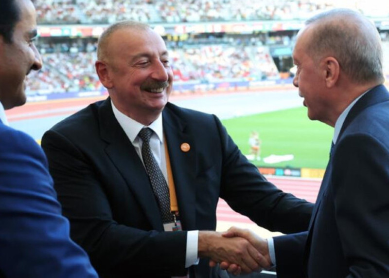 İlham Əliyev və Ərdoğan atletika üzrə dünya çempionatının finalında