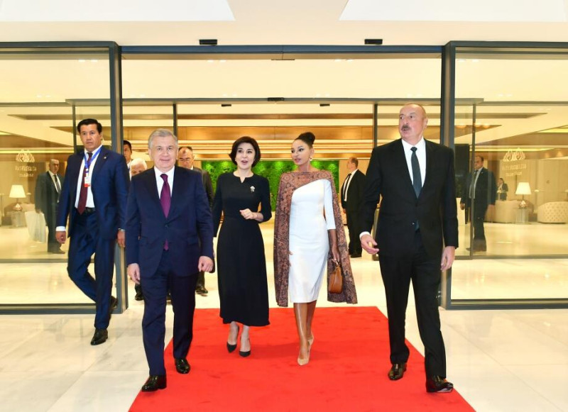 Azərbaycan ilə Özbəkistan prezidentləri və xanımları Şuşaya səfər ediblər