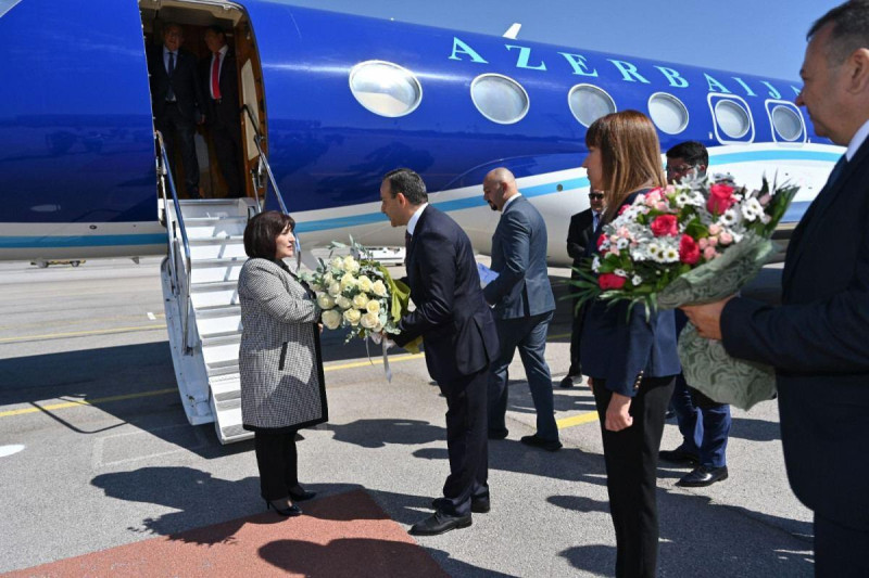 Sahibə Qafarova Bolqarıstanda rəsmi səfərdədir