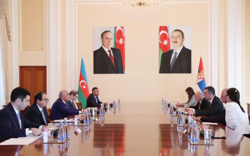 Əli Əsədov Serbiya Milli Assambleyasının sədri ilə görüşdü