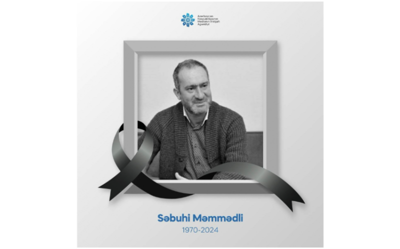 MEDİA jurnalist Səbuhi Məmmədlinin vəfatı ilə bağlı başsağlığı verdi