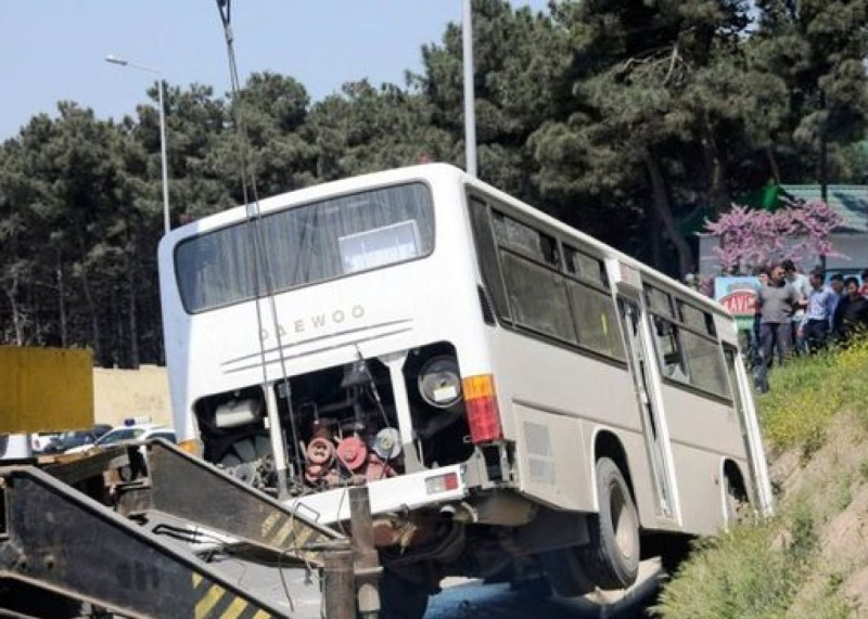 Qarabağdan Zaqatalaya sərnişin daşıyan avtobus aşdı -